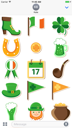 St Patrick's Day Awesome Sticker Pack(圖2)-速報App