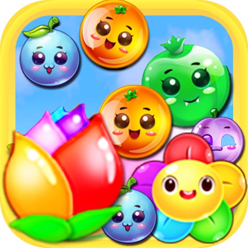 Fruit Crush Link 2017 - Candy Match 3 Puzzle Game Icon