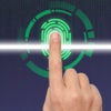 Lie detector fingerprint scanner simulator