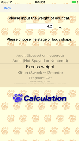 Calorie Calculator for Cats.(圖2)-速報App