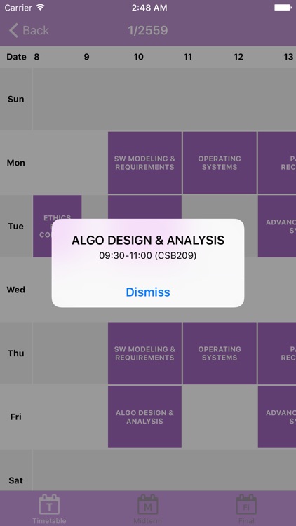 CMU Timetable screenshot-3