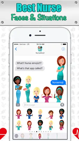 Game screenshot NurseMoji - All Nurse Emojis and Stickers! apk