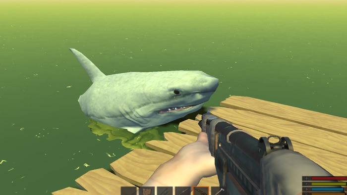 Raft Survival Evolve Simulator