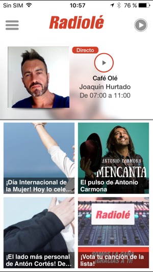 Radiolé para iPhone