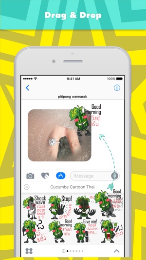 Cucumbe Cartoon Thai stickers by wpitipong(圖3)-速報App