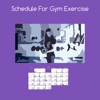 Schedule for gym exercise