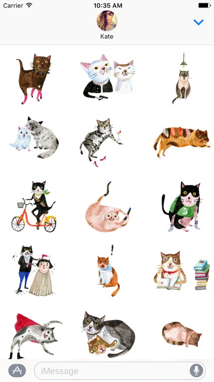 Freaky The Cat Stickers