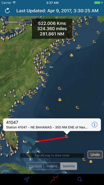 NOAA Buoy Stations & Ships (NDBC Observations)