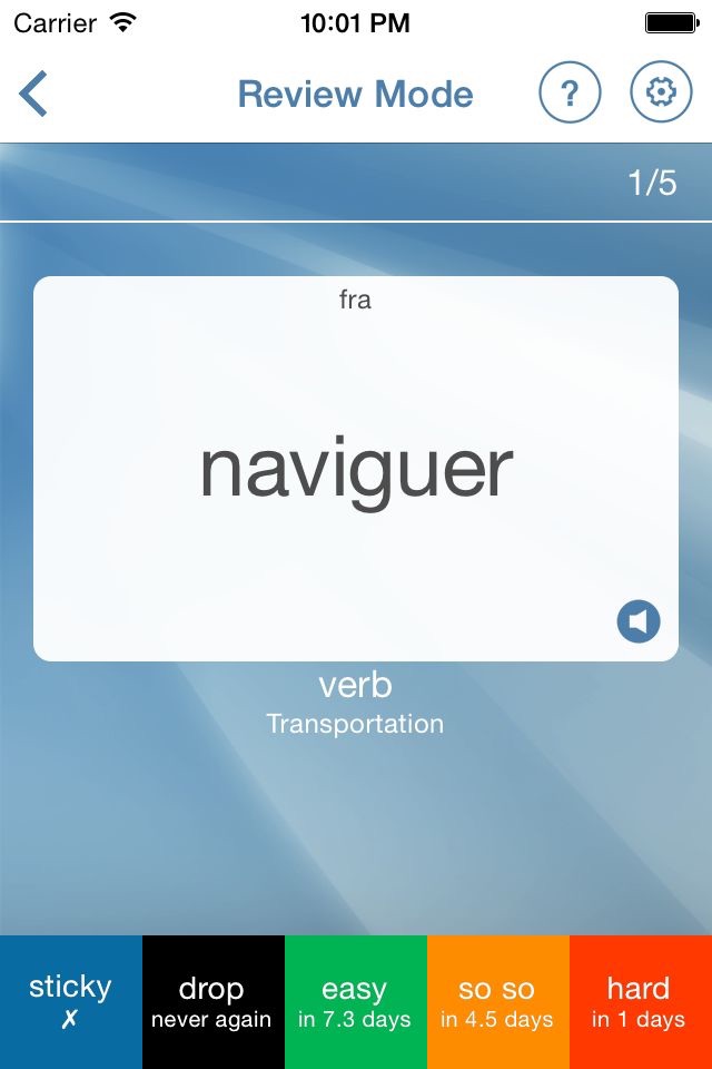Learn French Flashcards screenshot 3