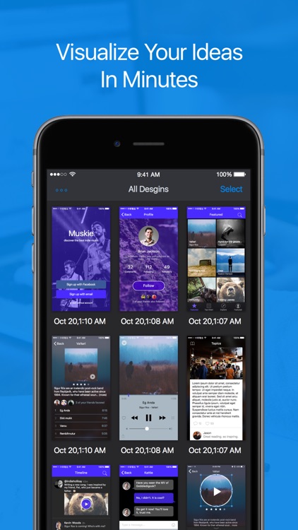 Inspr Pro - Mock-up app designs and prototype screenshot-4