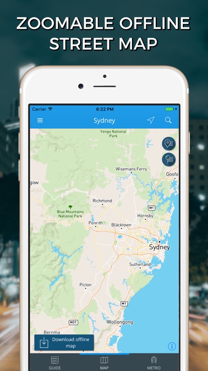 Sydney Travel Guide with Offline Street Map screenshot-3