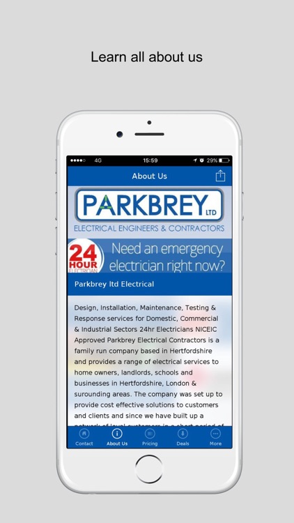 Parkbrey Electricians 24hr screenshot-3