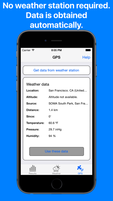 Air Density Meter & Density altitude calculator Screenshot 2