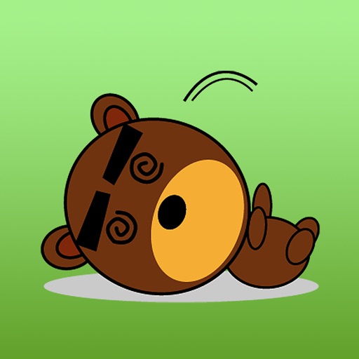 Bean The Funny Black Eyebrows Bear Sticker icon