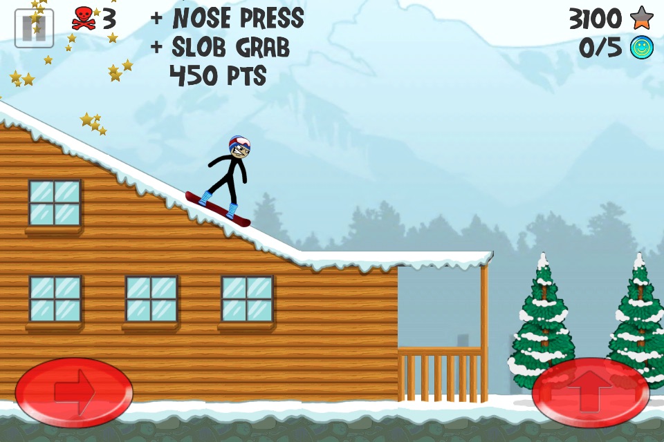 Stickman Snowboarder™ screenshot 4