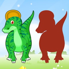 Activities of Dinosaur Drag Drop and Match Shadow Dino for kids