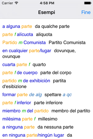 Lingea Spanish-Italian Advanced Dictionary screenshot 3