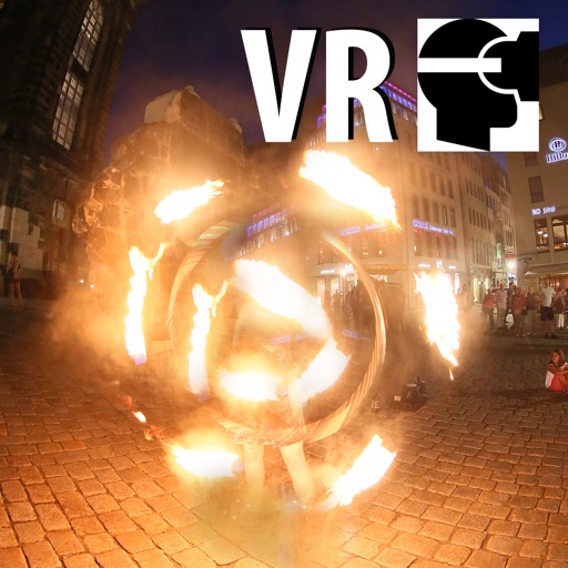 VR Fire Art Street Artists Virtual Reality 360 icon