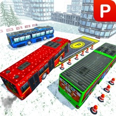 Activities of Winter Bus Driver 3D Simulator: Snow Hill Parking