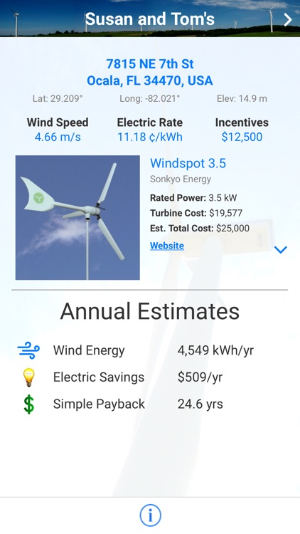 WindApp - Evaluate your wind turbine energy