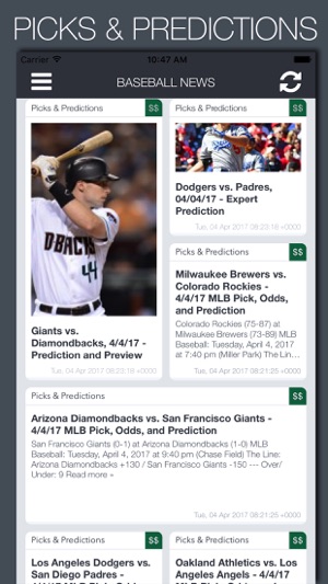 Live Baseball News, Scores & Predictions(圖4)-速報App