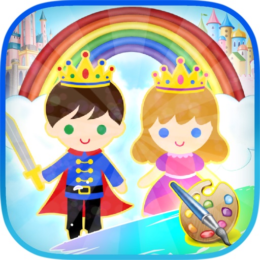 Princess Art Pad Coloring Page iOS App