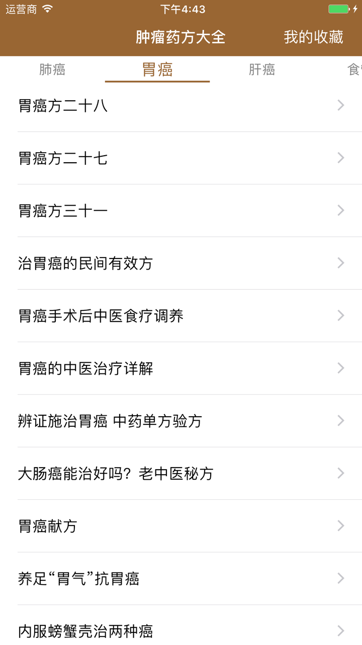 中医肿瘤药方大全-最全面的中药抗肿瘤药方 screenshot 2