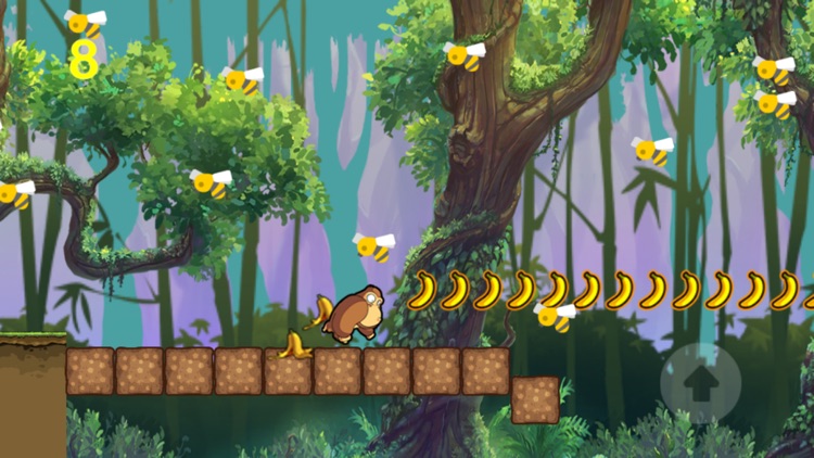 monkey jump & run adventure in banana forest screenshot-3