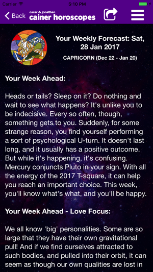 Oscar & Jonathan Cainer Horoscopes(圖4)-速報App