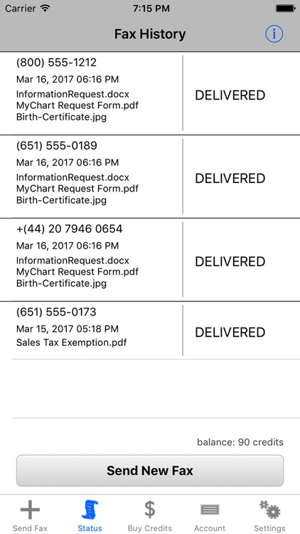 FaxFile - send fax from iPhone or iPad