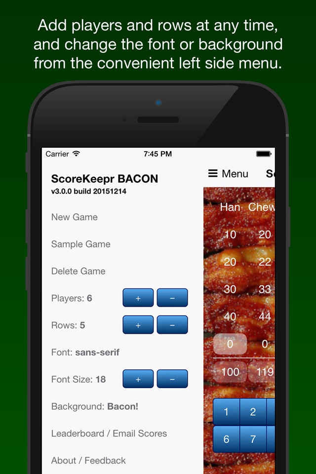 Score Keeper BACON screenshot 2