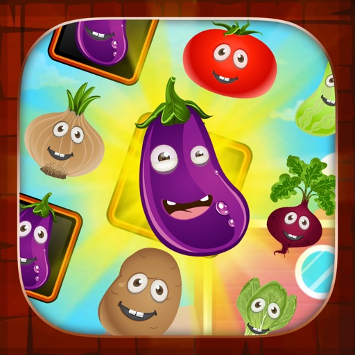 Harvest Farm Battle : Veggies match 3 multiplayer mode puzzle game iOS App