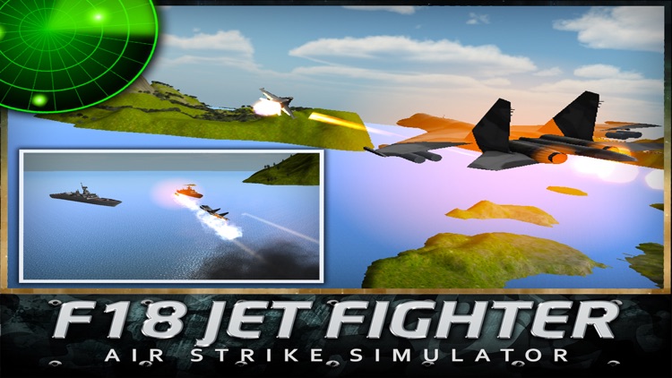 F18 Jet Fighter Air Strike Simulator 3D screenshot-3