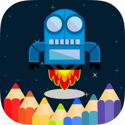 Robots Game Coloring Book PRO iOS App
