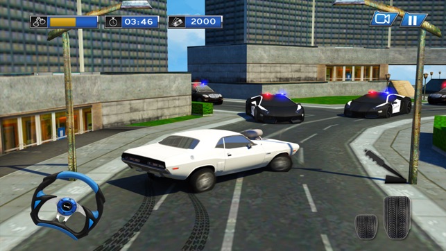 警察追逐汽车逃生 - 热追逐赛车疯狂 Police Car Chase 3D(圖3)-速報App