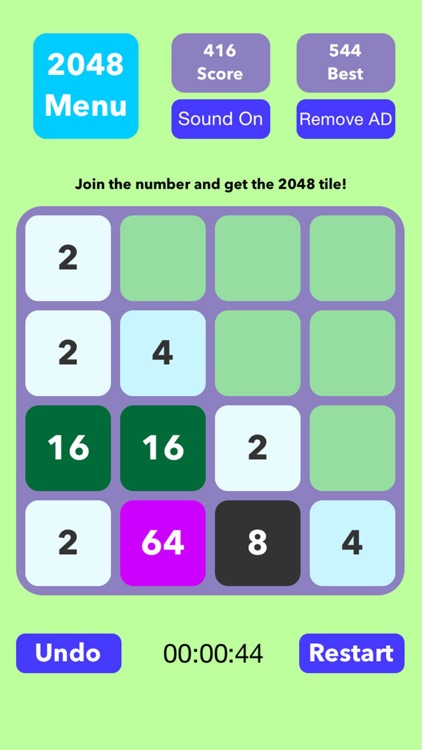 2048 - Supports Undo