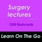 This app Surgery lectures for self Learning and Exam Prep 1200 Flashcards contains  the Text to speech feature, you can now listen to your study notes  and exam quizzes while your are driving, riding, cycling or simply taking some rest or relaxing