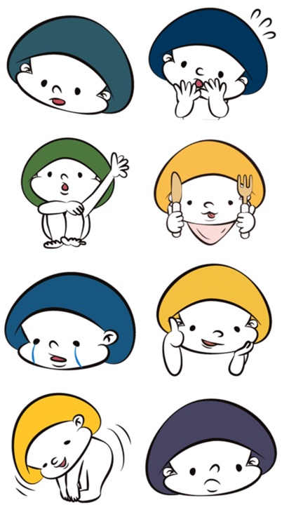 Mushroom Man Stickers