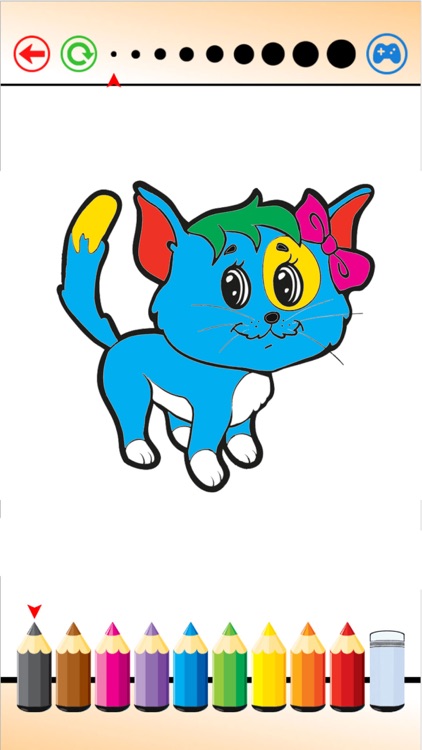 Puppy Kitten Coloring Book - Painting and Drawing