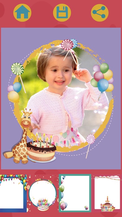 Birthday party photo frames for kids screenshot 4