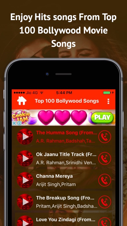 Top 100 Bollywood Movie Songs