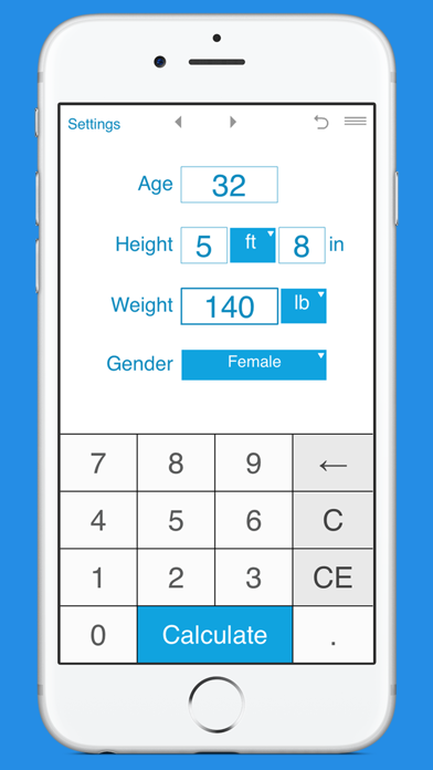 Smart BMR Calculator Screenshot 1