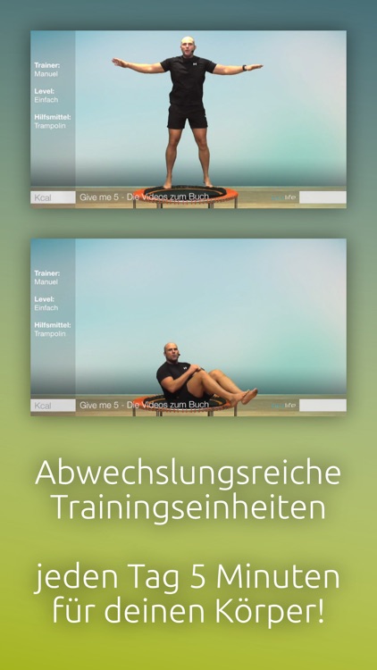 5 Minuten Trampolintraining