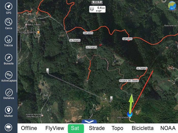 Alpi Apuane Parco Nazional HD GPS mappa Navigatore
