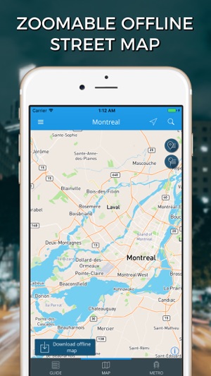 Montreal Travel Guide with Offline Street Map(圖4)-速報App