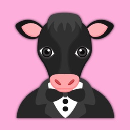 Black Cow Emoji Stickers for iMessage