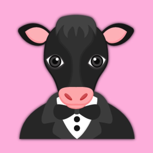 Black Cow Emoji Stickers for iMessage icon