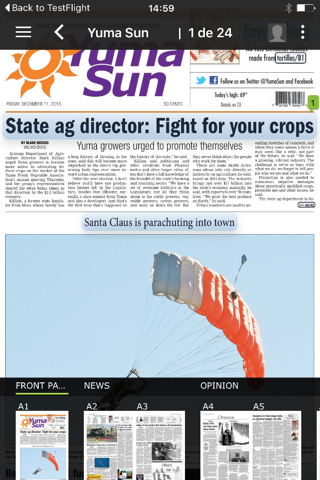 Yuma Sun e-Edition screenshot 2