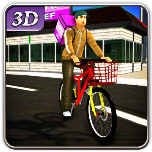 Bicycle Pastry Delivery & City Bike Rider Sim icon