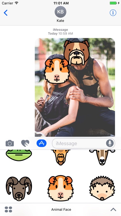 Animal Face Stickers